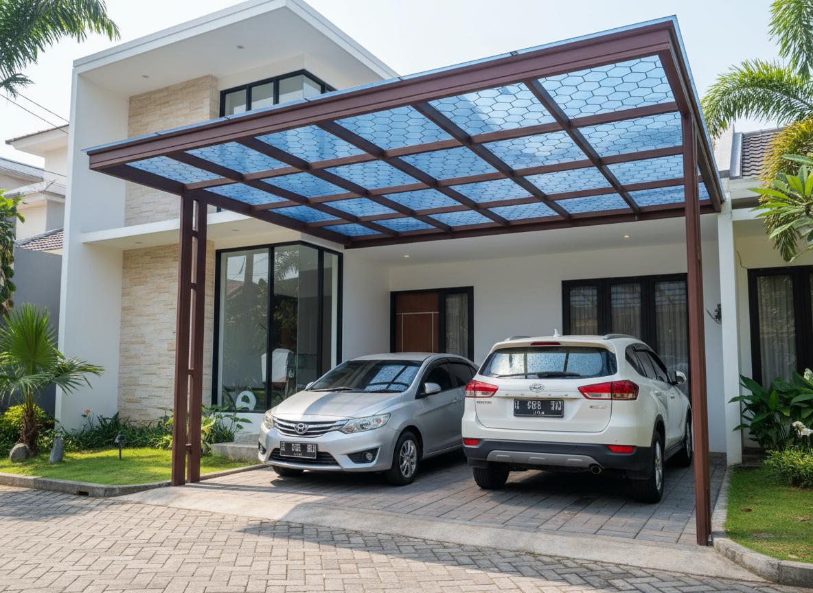 Kanopi Polycarbonate Tangerang - Anti UV & Transparan