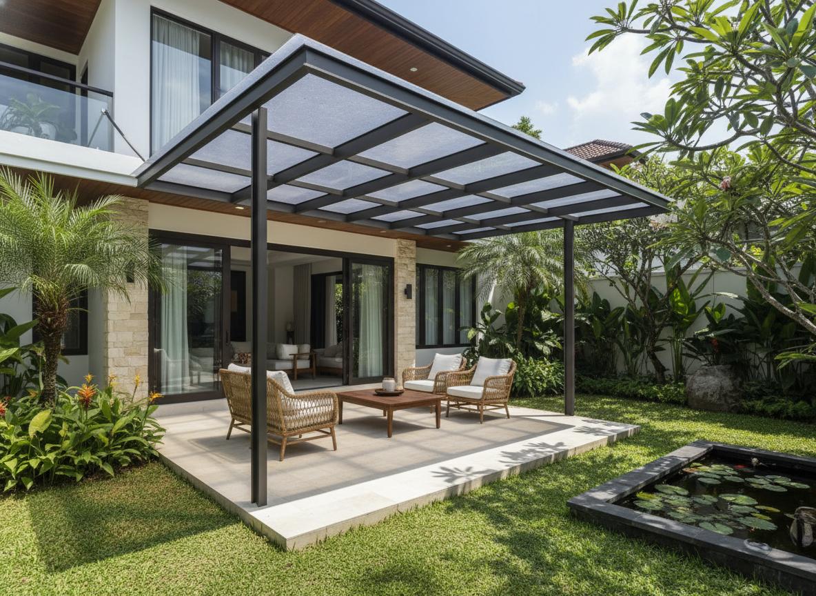 Kanopi Solarflat Tangerang - Anti Panas & Transparan